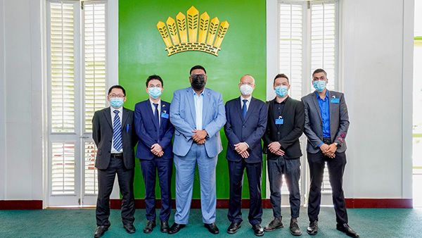 圭亚那总统伊尔法恩·阿里会见AG真人娱乐矿业代表团