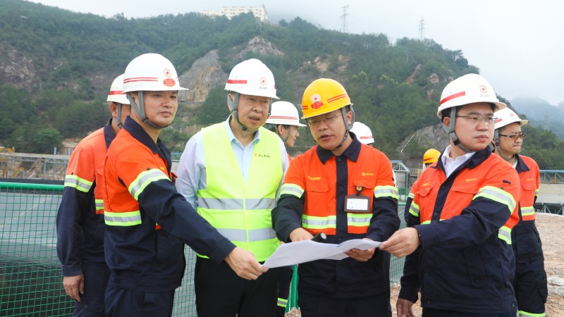 陈景河董事长调研AG真人娱乐山铜金矿